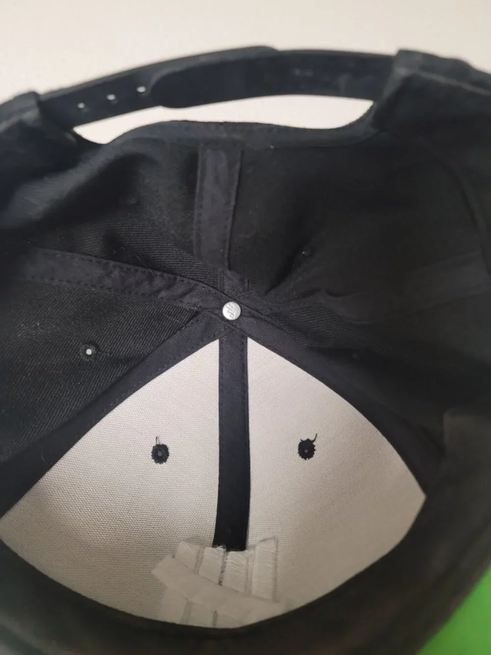 Undefeated Black White Embroidered Logo Snapback OSFA